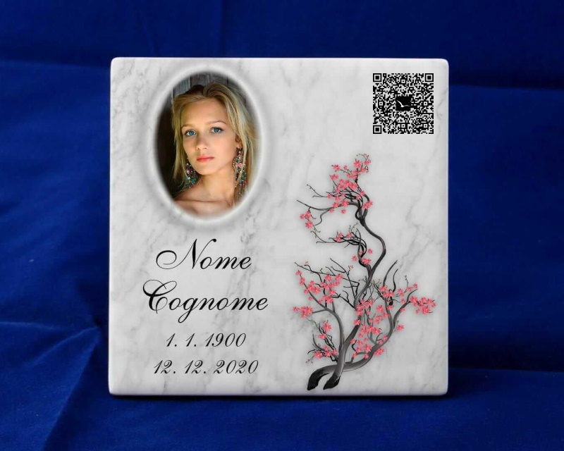 Fotoceramica con QRcode (ossario)
